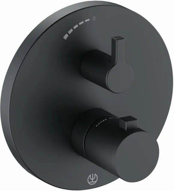 Kludi NOVA FONTE PURISTIC Brausehtermostat, Unterputz, Fertigset, mattschwarz