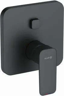 Kludi Pure&Style Badearmatur, Unterputz, Fertigset, mattschwarz