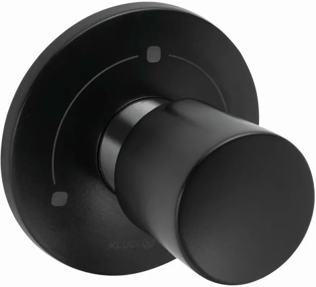 Kludi BALANCE Drei-Wege-Umstellung, Fertigset, mattschwarz/chrom
