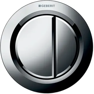 Geberit Fernbetätigung Typ 01, pneumatisch, Möbeldrücker glanzverchromt,