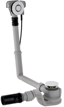 Geberit Badewannenablauf PushControl, d= 52mm, mit Fertigbau-Set, mit Druckbetätigung hochglanz-verchromt