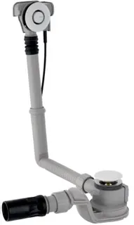 Geberit Badewannenablauf PushControl, d= 52mm, mit Fertigbau-Set, mit Druckbetätigung hochglanz-verchromt