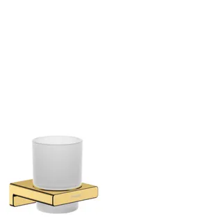 Hansgrohe AddStoris Glashalter, Wandmontage, polished gold