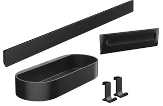 Hansgrohe WallStoris Duschset (mattschwarz)