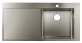 Hansgrohe Einbauspüle 450 mit Abtropffläche links