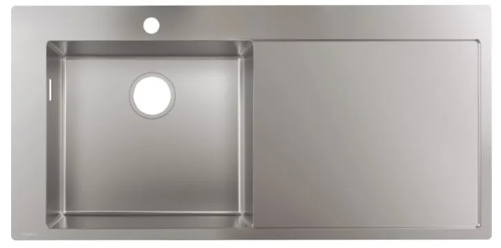 Hansgrohe Einbauspüle 450 mit Abtropffläche rechts