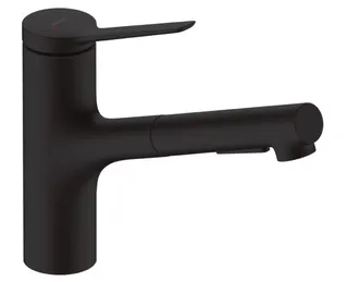 Hansgrohe Zesis M33 Einhebel-Küchenmischer (mattschwarz)