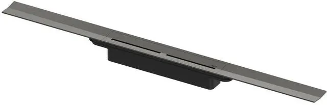 Tece Duschprofil TECEdrainprofil, 800mm chrom schwarz gebürstet