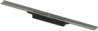 Tece Duschprofil TECEdrainprofil, 800mm chrom schwarz gebürstet