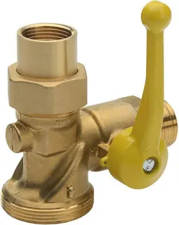 Seppelfricke Eck Kugelhahn SEPP Gas 5220, Messing, für Einrohr-Gaszähler 1"