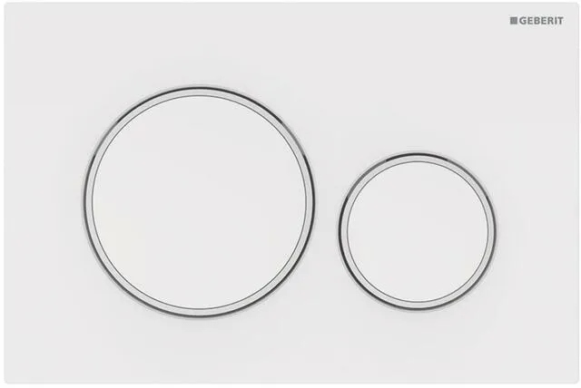 Geberit Betätigungsplatte Sigma20, für 2-Mengen-Spülung (weiß, weiß matt)