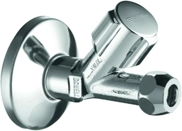 Schell Schrägsitzventil COMFORT, 1/2" chrom, mit Verlängerung und Rosette