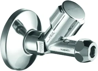 Schell Schrägsitzventil COMFORT, 1/2" chrom, mit Verlängerung und Rosette