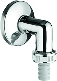 Schell Anschlussbogen 1/2" chrom, mit Rosette, mit ASAG