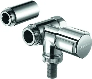 Schell NA-Ventil COMFORT, chrom, für Wandbatterien, 3/4" Anschluss rechts, 56mm