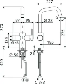 Schell Elektronische Küchenarmatur mit Steckernetzteil 9 V – Bild 2