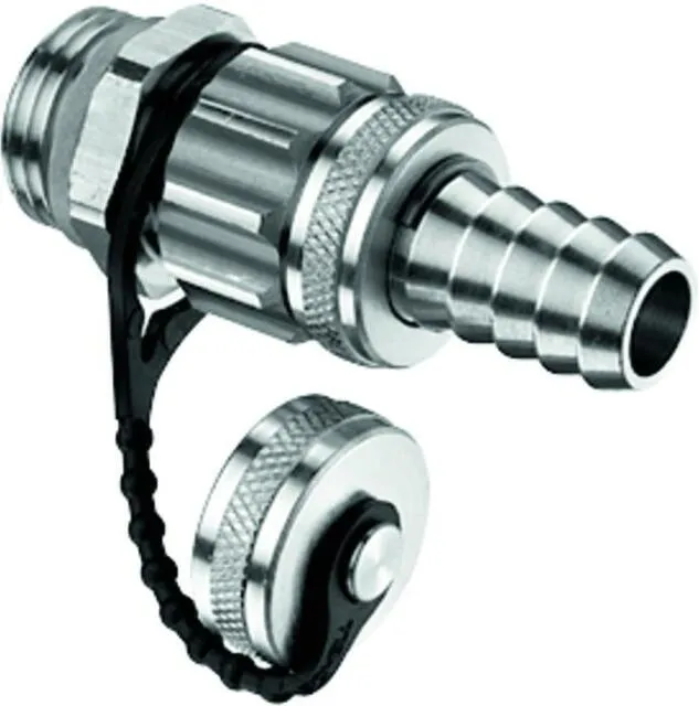 Schell F+E-Spindelventil, mit ASAG, Schlauchverschraubung M21x1,5 mattchrom 1/2"