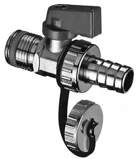 Schell F+E Kugelhahn, mit Hebelgriff, 1/2", mattchrom