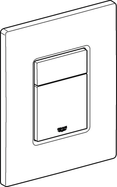 Grohe WC-Betätigung SKATE C, 156x197mm phantom black