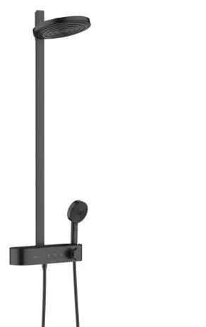 Hansgrohe Showerpipe PULSIFY 260 2jet, mit Brausethermostat mattschwarz