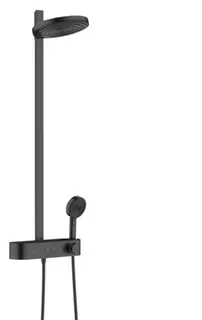 Hansgrohe Showerpipe PULSIFY 260 2jet, mit Brausethermostat mattschwarz