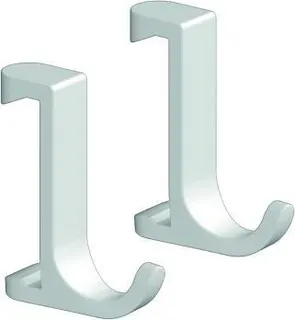 Hansgrohe Handtuchhaken WallStoris, schmal, 2 Stück mattweiß