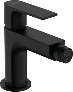 Hansgrohe Bidetmischer Rebris E, mit Zugstangen-Ablaufgarnitur mattschwarz