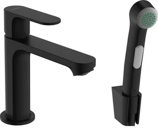 Hansgrohe Rebris S Waschtisch Armatur mit Bidette Handbrause