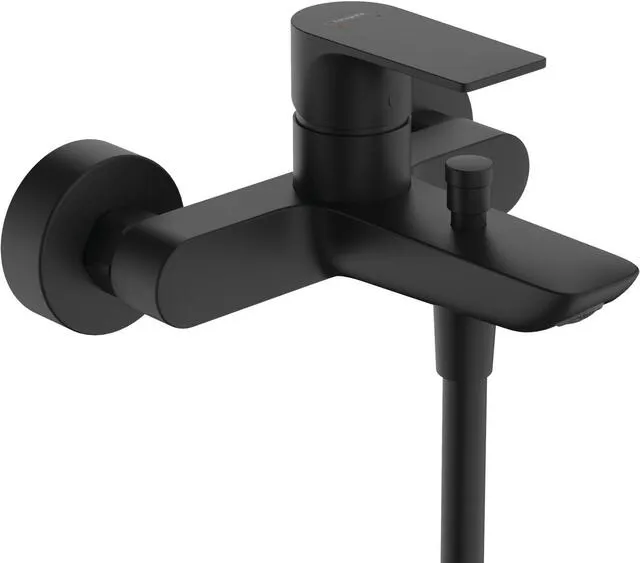 Hansgrohe Wannenmischer Rebris E, Aufputz mattschwarz