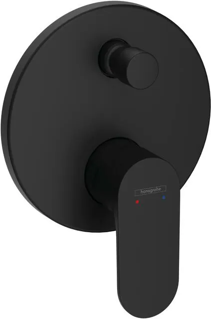 Hansgrohe Fertigmontageset Rebris S, Wannenmischer, Unterputz mattschwarz