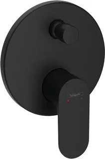 Hansgrohe Fertigmontageset Rebris S, Wannenmischer, Unterputz mattschwarz