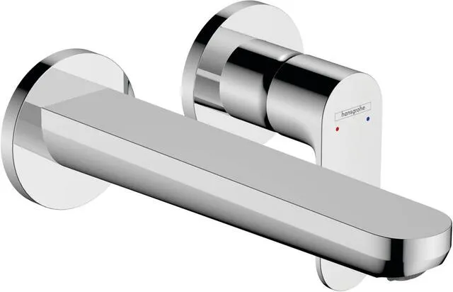 Hansgrohe 2-Loch Waschtischarmatur Rebris S, Unterputz, für Wandmontage mit Auslauf 205mm chrom