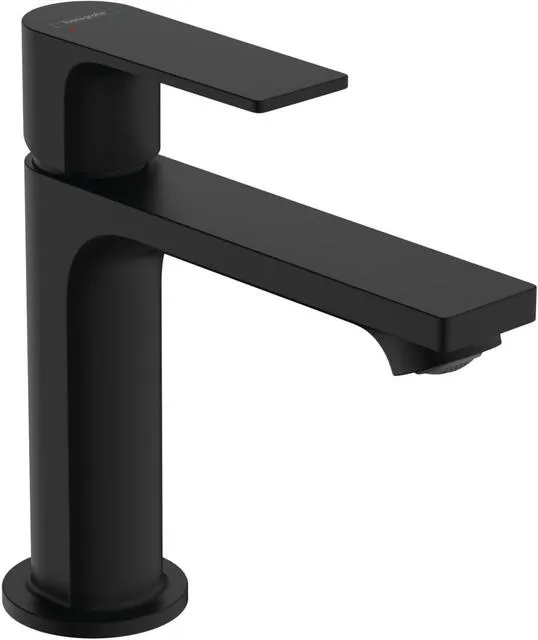 Hansgrohe Waschtischmischer Rebris E 110, mit Ablaufgarnitur mattschwarz