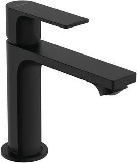Hansgrohe Waschtischmischer Rebris E 110, mit Ablaufgarnitur mattschwarz