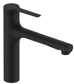 Hansgrohe Spültischmischer Zesis M33, 160, Ausziehbrause, 2 jet, sBox lite mattschwarz