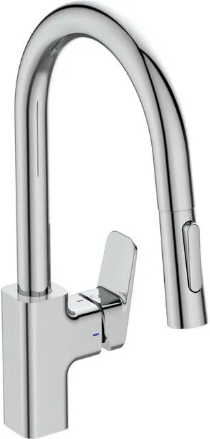Ideal Standard Ceraplan Küchenarmatur, mit 2-Funktions-Auszugsbrause chrom