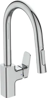 Ideal Standard Ceraplan Küchenarmatur, mit 2-Funktions-Auszugsbrause chrom
