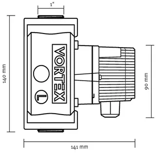 Vortex Brauchwasserpumpe BWO 200 BLUEONE, ohne Regelmodul – Bild 2