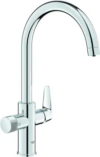 Grohe BLUE PURE BauCurve Spültisch Armatur, C-Auslauf chrom