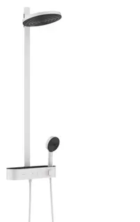 Hansgrohe Showerpipe 260 2jet PULSIFY, mit Brausethermostat mattweiß