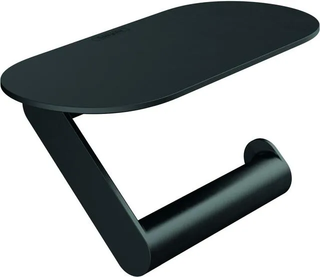 Hansgrohe Papierrollenhalter WallStoris, mit Ablage mattschwarz