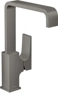 Hansgrohe METROPOL 230 Waschtisch Armatur, mit Push-Open Ablaufgarnitur brushed black chrom