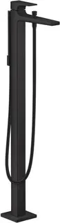 Hansgrohe METROPOL Badearmatur, bodenstehend, mattschwarz