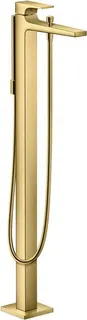 Hansgrohe METROPOL Badearmatur, bodenstehend polished gold