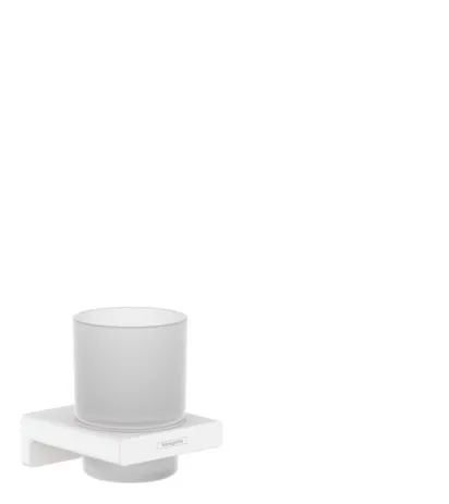 Hansgrohe Glashalter AddStoris, Wandmontage mattweiß