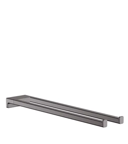 Hansgrohe Handtuchhalter AddStoris, zweiarmig, 445mm brushed black