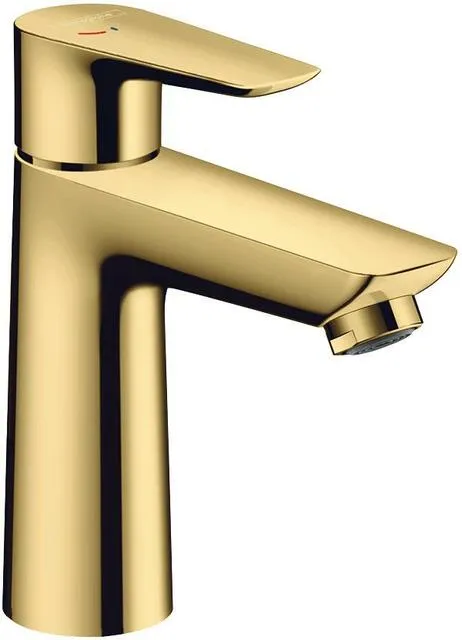 Hansgrohe TALIS E 110 Waschtischmischer, CoolStart ohne Ablaufgarnitur polished gold optic