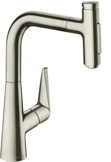 Hansgrohe Spültischmischer 220 TALIS SELECT, mit sBox, Ausziehbrause Edelstahl-Optik