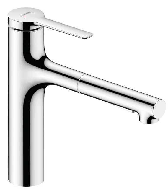 Hansgrohe Spültischmischer Zesis M33, 160, Ausziehbrause, 2 jet, sBox lite chrom