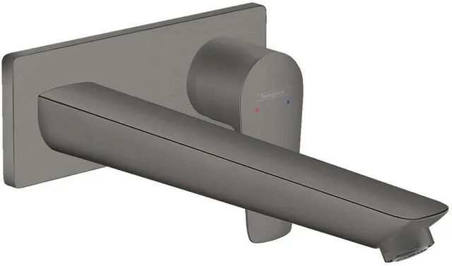 Hansgrohe Fertigmontageset TALIS E, für Unterputz 2-Loch-Waschtischarmatur Ausladung 225mm, brushed black